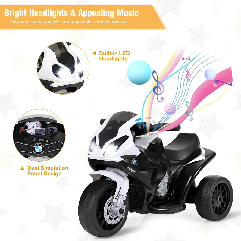 6V Kids 3 Wheels Riding BMW Licensed Electric Motorcycle by DirectDeals
