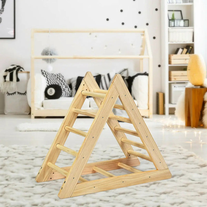 Wooden Triangle Climber for Toddler Step Training by DirectDeals