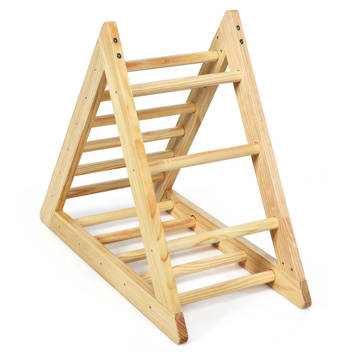 Wooden Triangle Climber for Toddler Step Training by DirectDeals