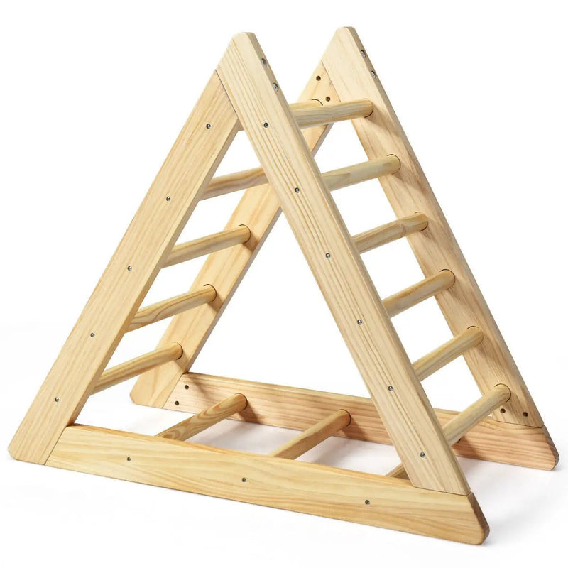 Wooden Triangle Climber for Toddler Step Training by DirectDeals