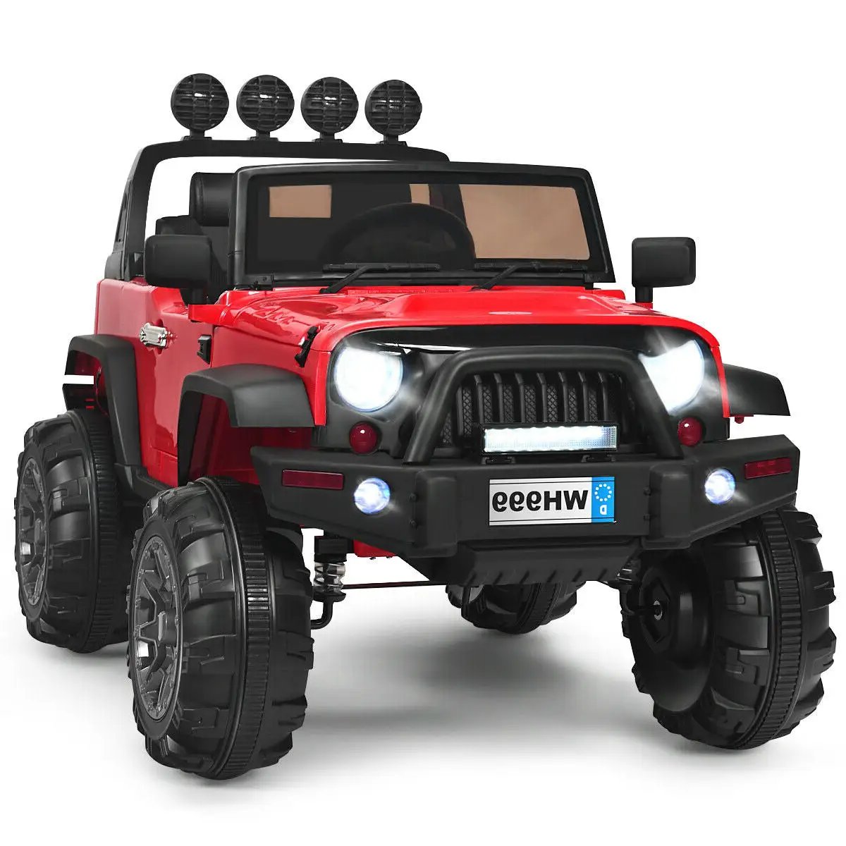 12V Kids Ride On Truck with Remote Control and Double Magnetic Door by DirectDeals