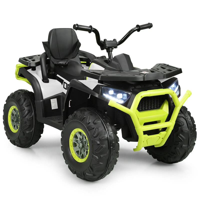 12 V Kids Electric 4-Wheeler ATV Quad with MP3 and LED Lights by DirectDeals