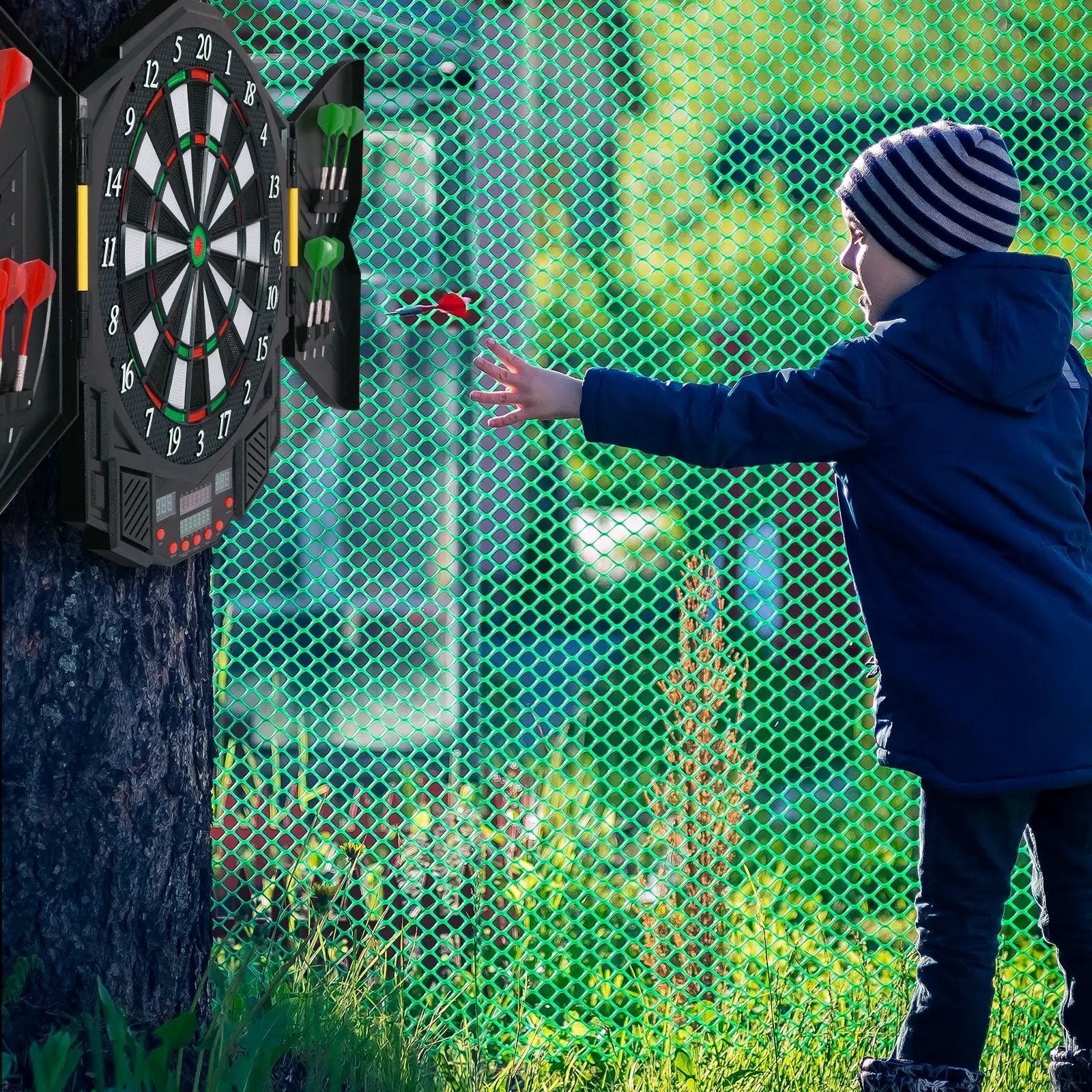 Professional Electronic Dartboard Set with LCD Display by DirectDeals