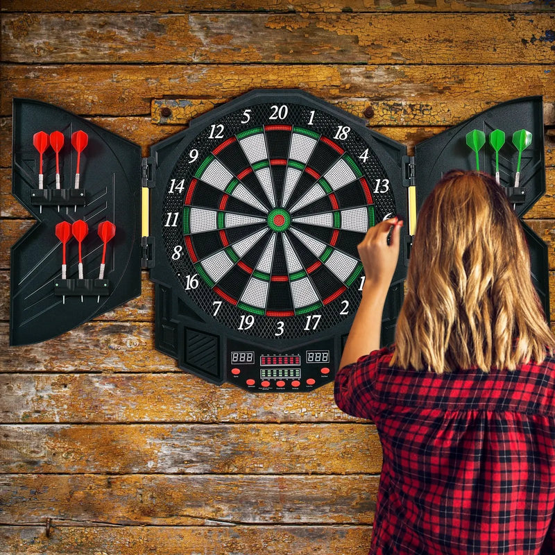 Professional Electronic Dartboard Set with LCD Display by DirectDeals