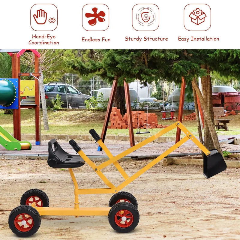 Heavy Duty Kid Ride-on 4-Wheel Excavator Sand Digger by DirectDeals