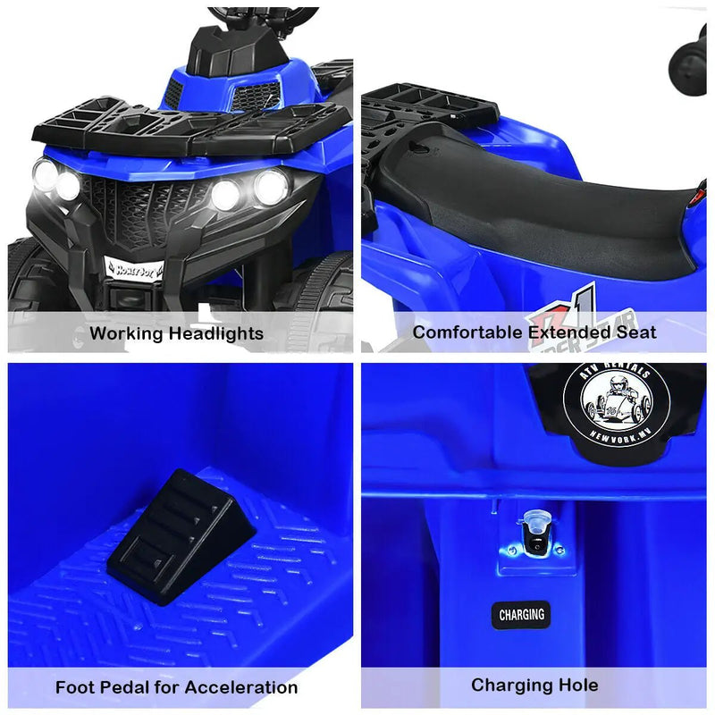 6V Battery Powered Kids Electric Ride on ATV by DirectDeals