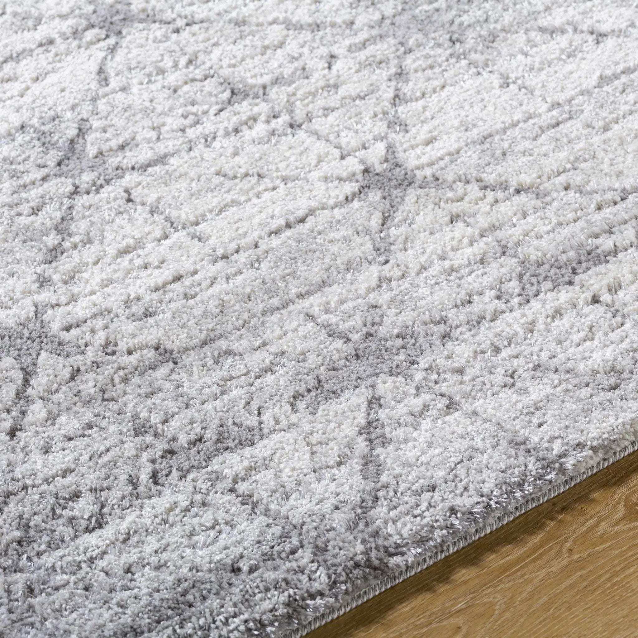 Tyree Distressed Gray Trellis Area Rug by Boutique Rugs