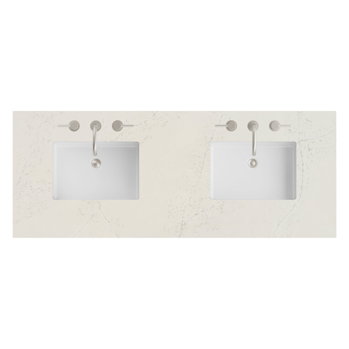 James Martin 60" Double Vanity Top with Siberian countertop
