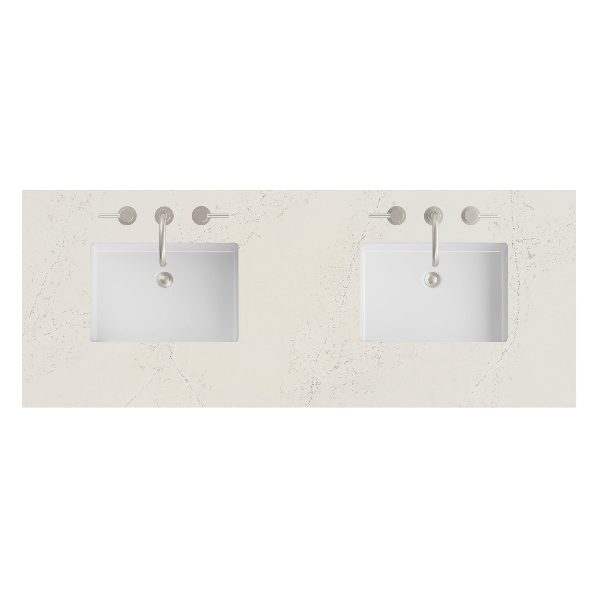 James Martin 60" Double Vanity Top with Siberian countertop
