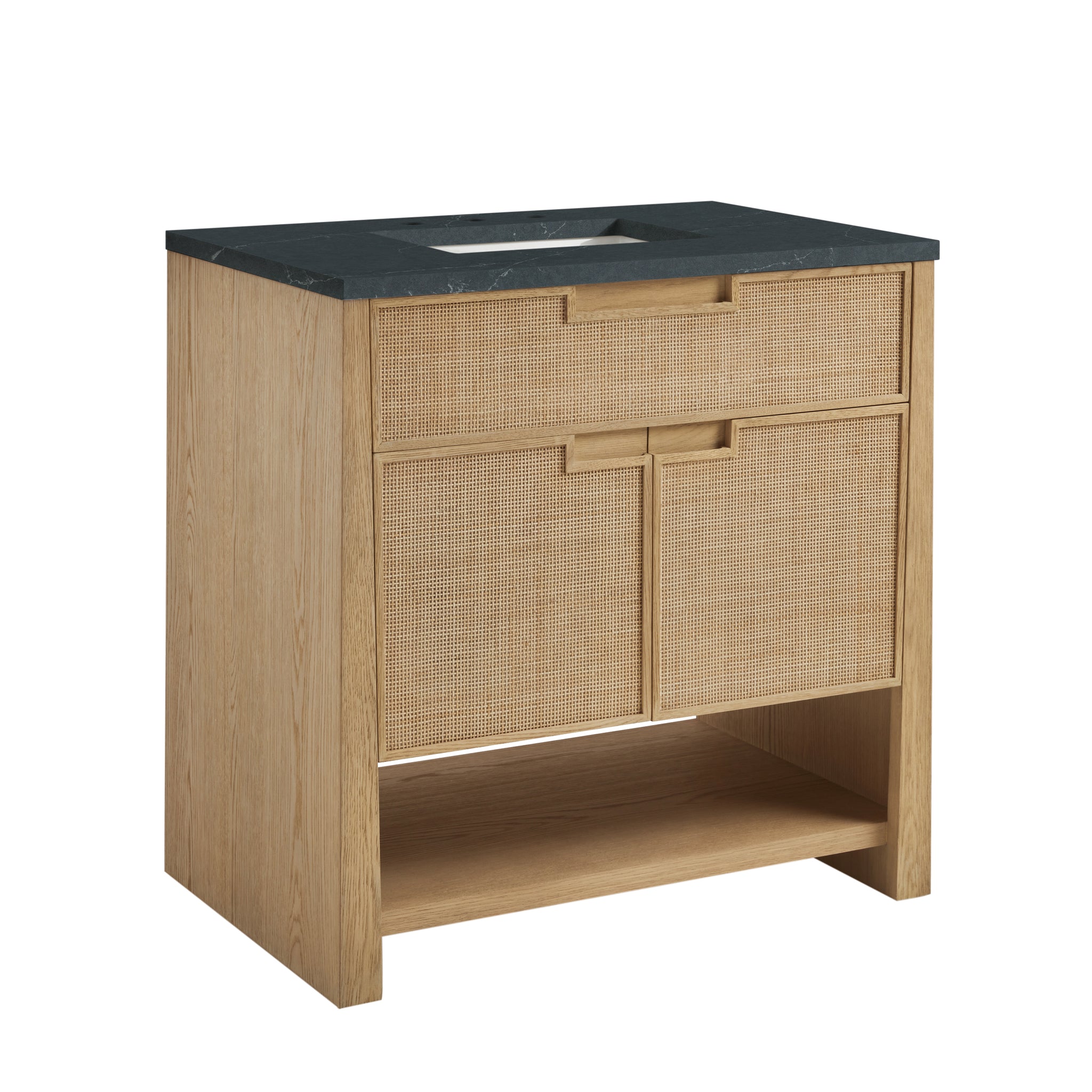 James Martin Solene 36" Single Bathroom Vanity, Seaside Oak, view 36