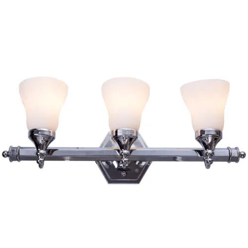 3-Light LED Vanity Fixture 24 Inch Polished Chrome by DirectDeals