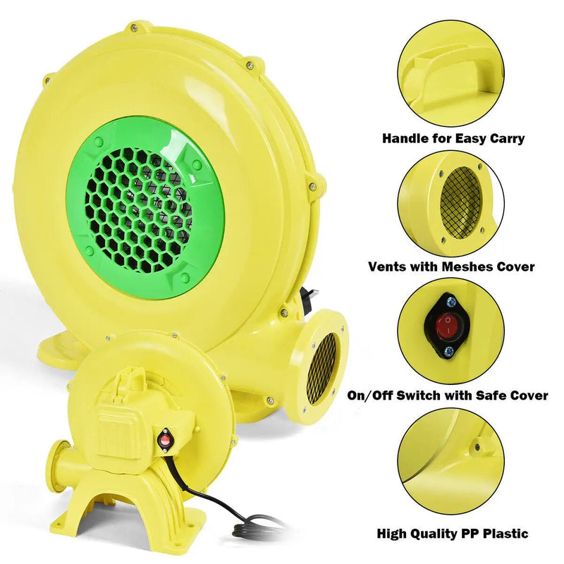480 W 0.6 HP Air Blower Pump Fan for Inflatable Bounce House by DirectDeals