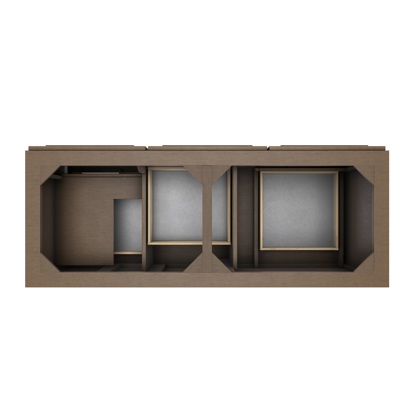 James Martin Portland 60" Double Bathroom Vanity, Whitewashed Walnut, view 20