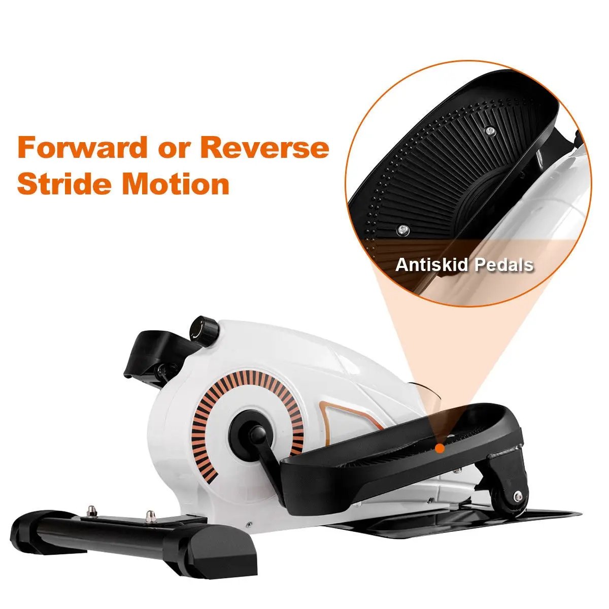 Portable Resistance Adjustable Mini Magnetic Elliptical Stepper Machine by DirectDeals
