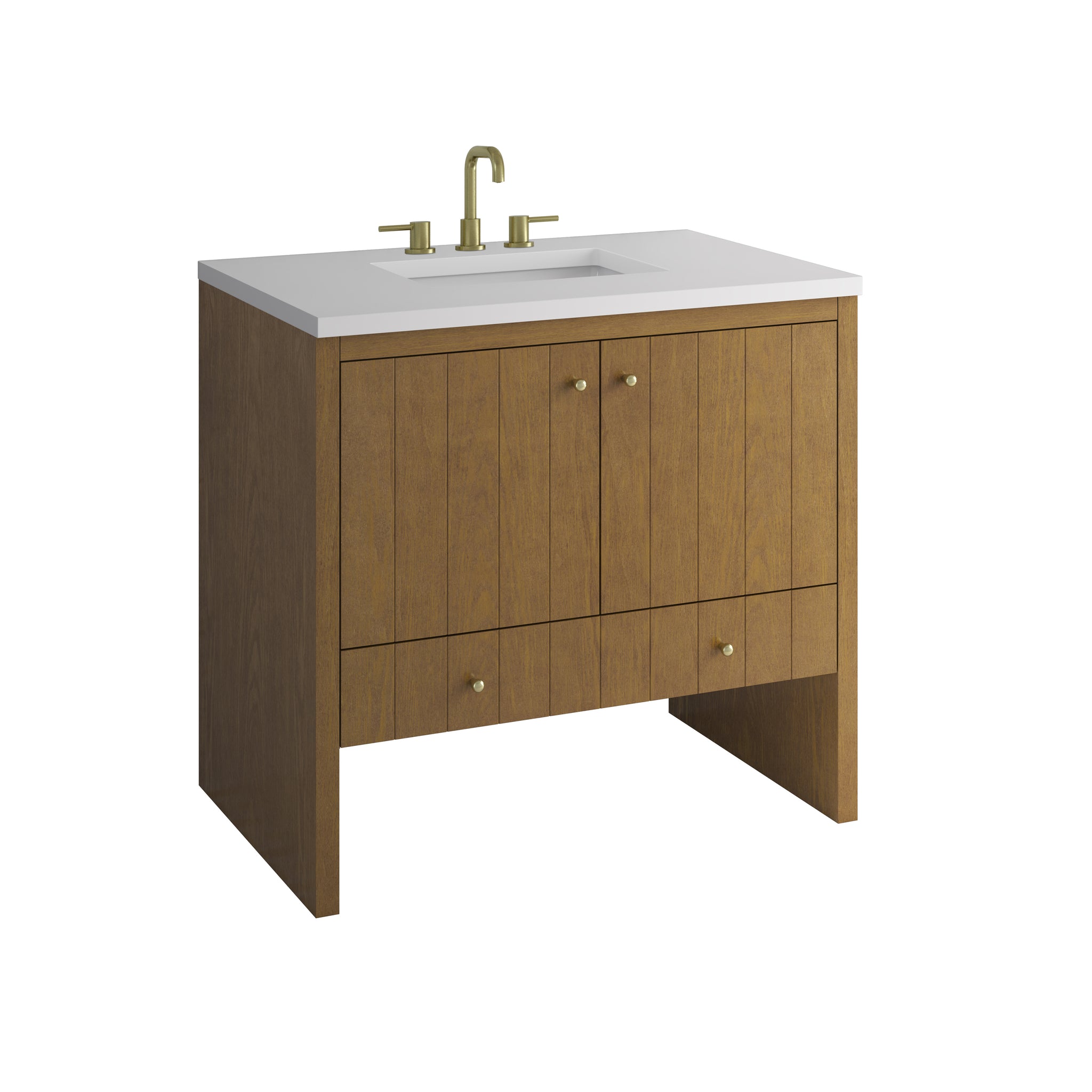 James Martin Hudson 36" Single Bathroom Vanity, Honey Oak, view 40