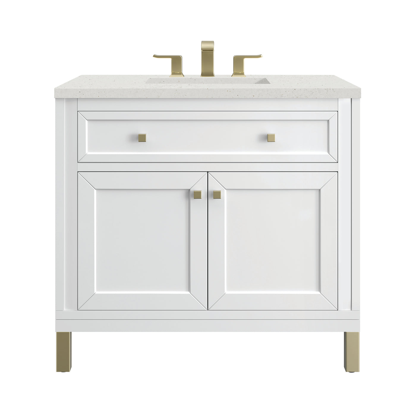 James Martin Chicago 36" Single Bathroom Vanity, Glossy White, view 29