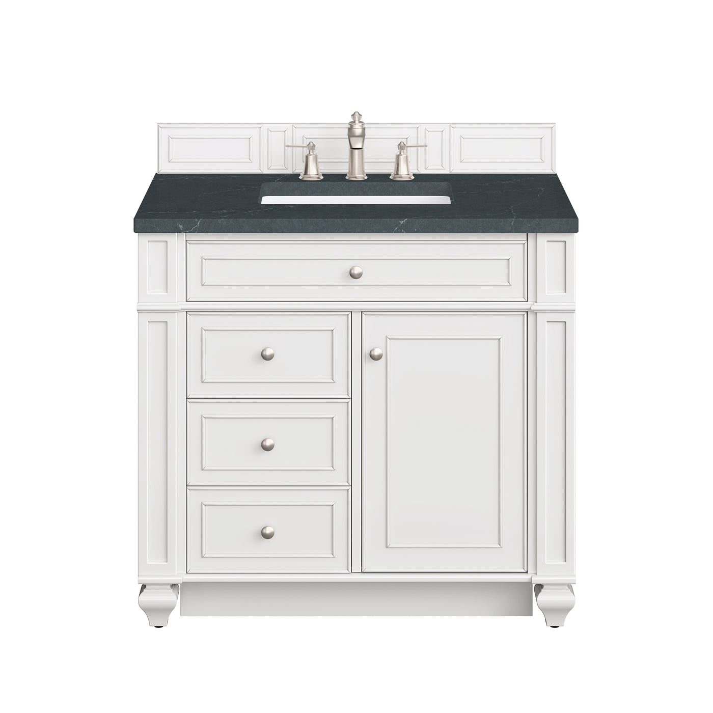 James Martin Bristol 36" Single Bathroom Vanity, Bright White, view 24