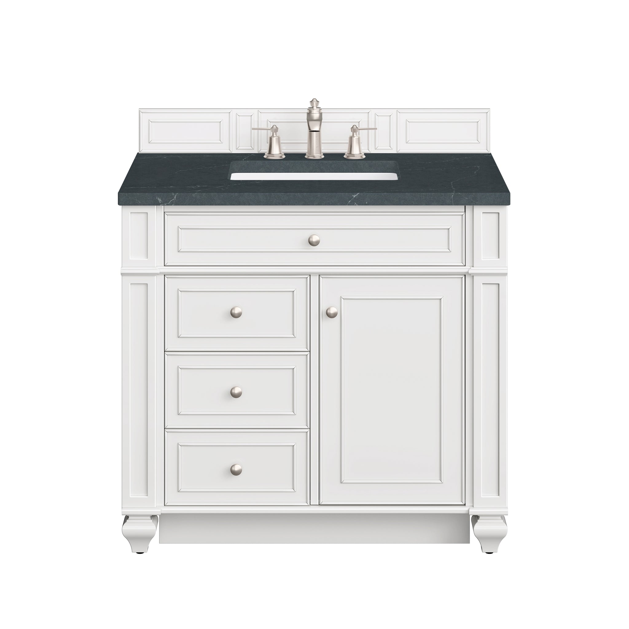 James Martin Bristol 36" Single Bathroom Vanity, Bright White, view 24