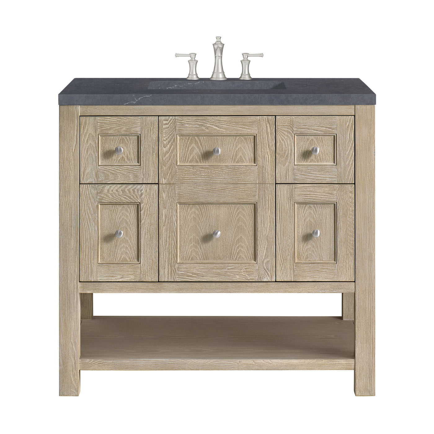 James Martin Breckenridge 36" Single Bathroom Vanity, Whitewashed Oak, view 35