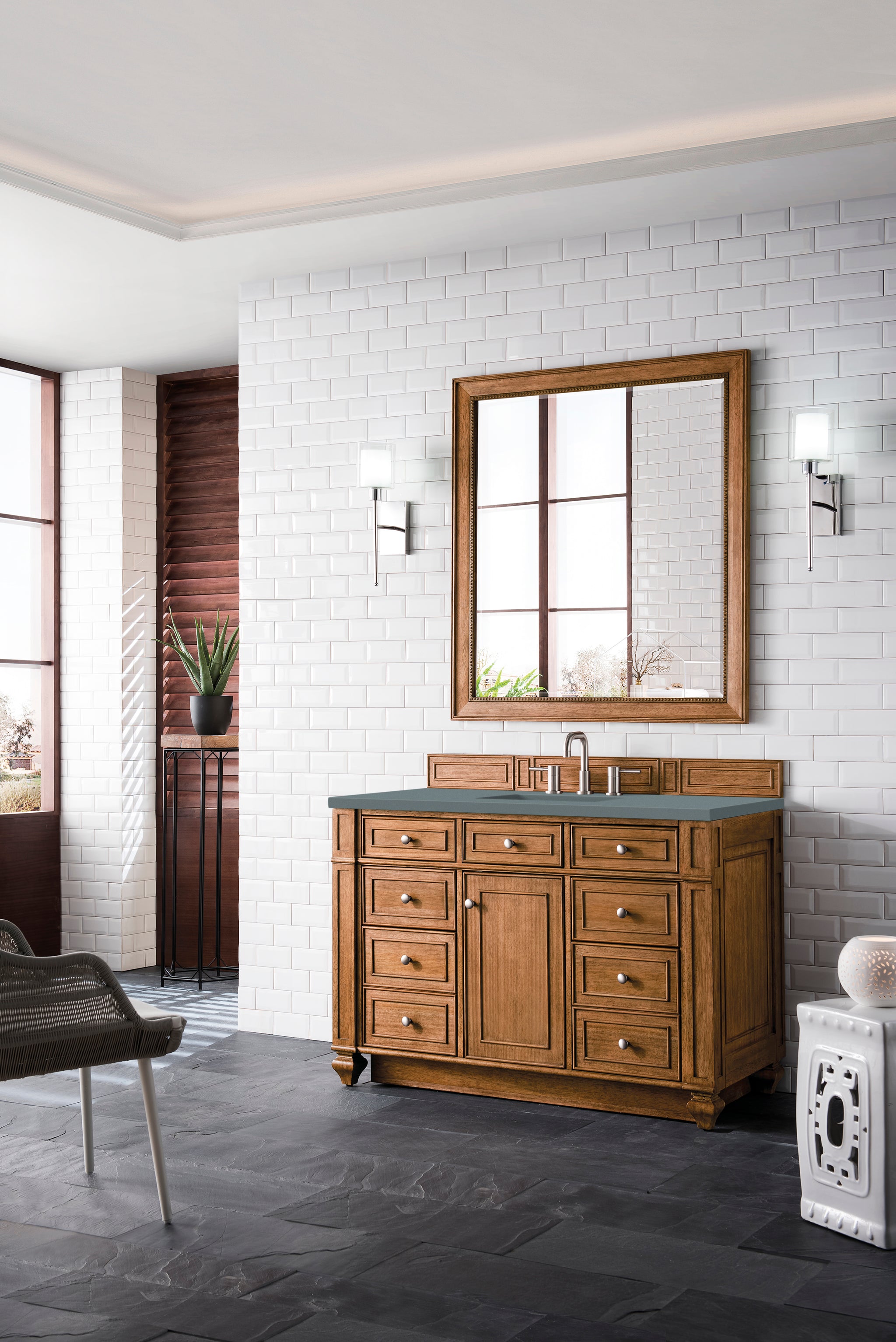 James Martin Bristol 48" Single Bathroom Vanity, Saddle Brown, view 18