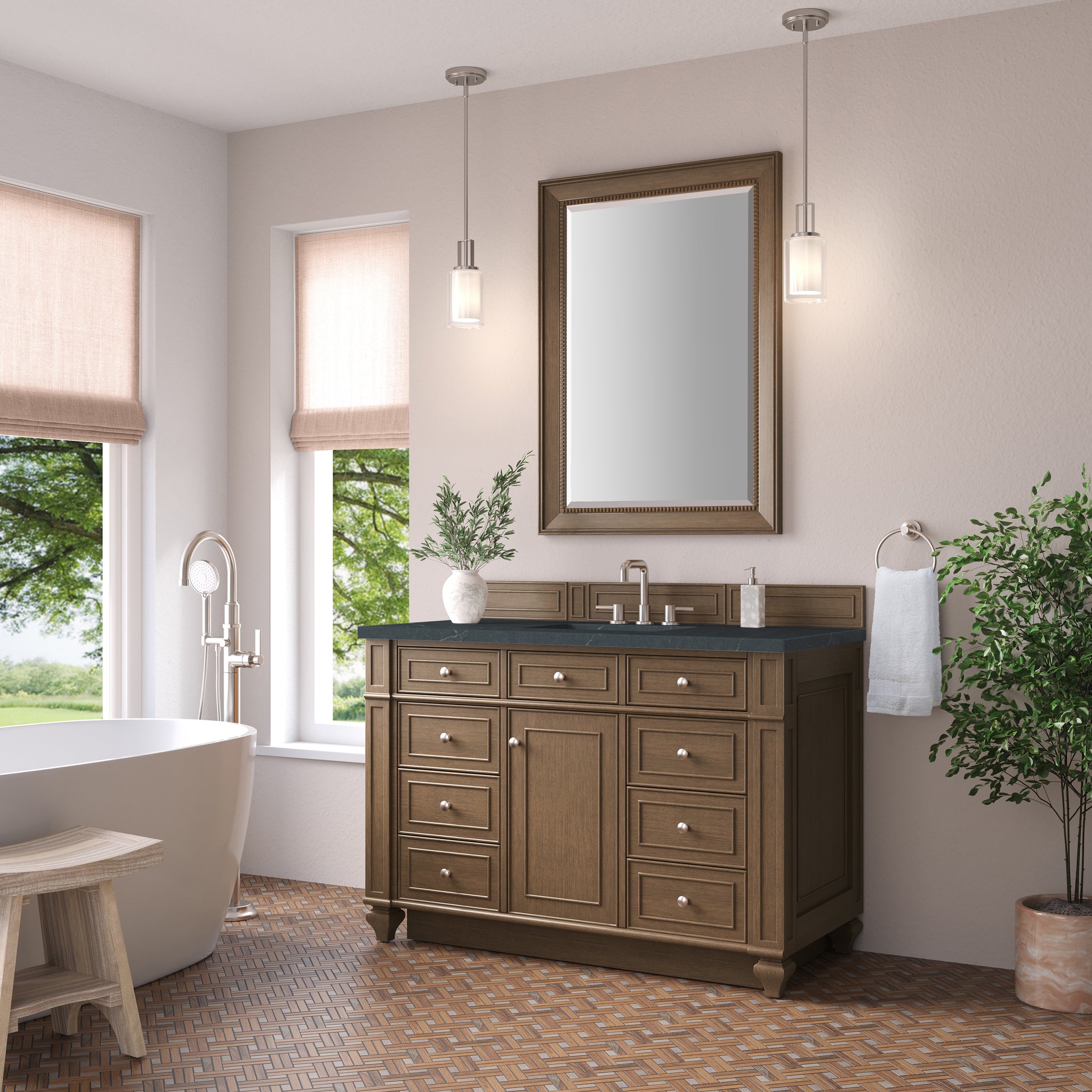 James Martin Bristol 48" Single Bathroom Vanity, Saddle Brown, view 26