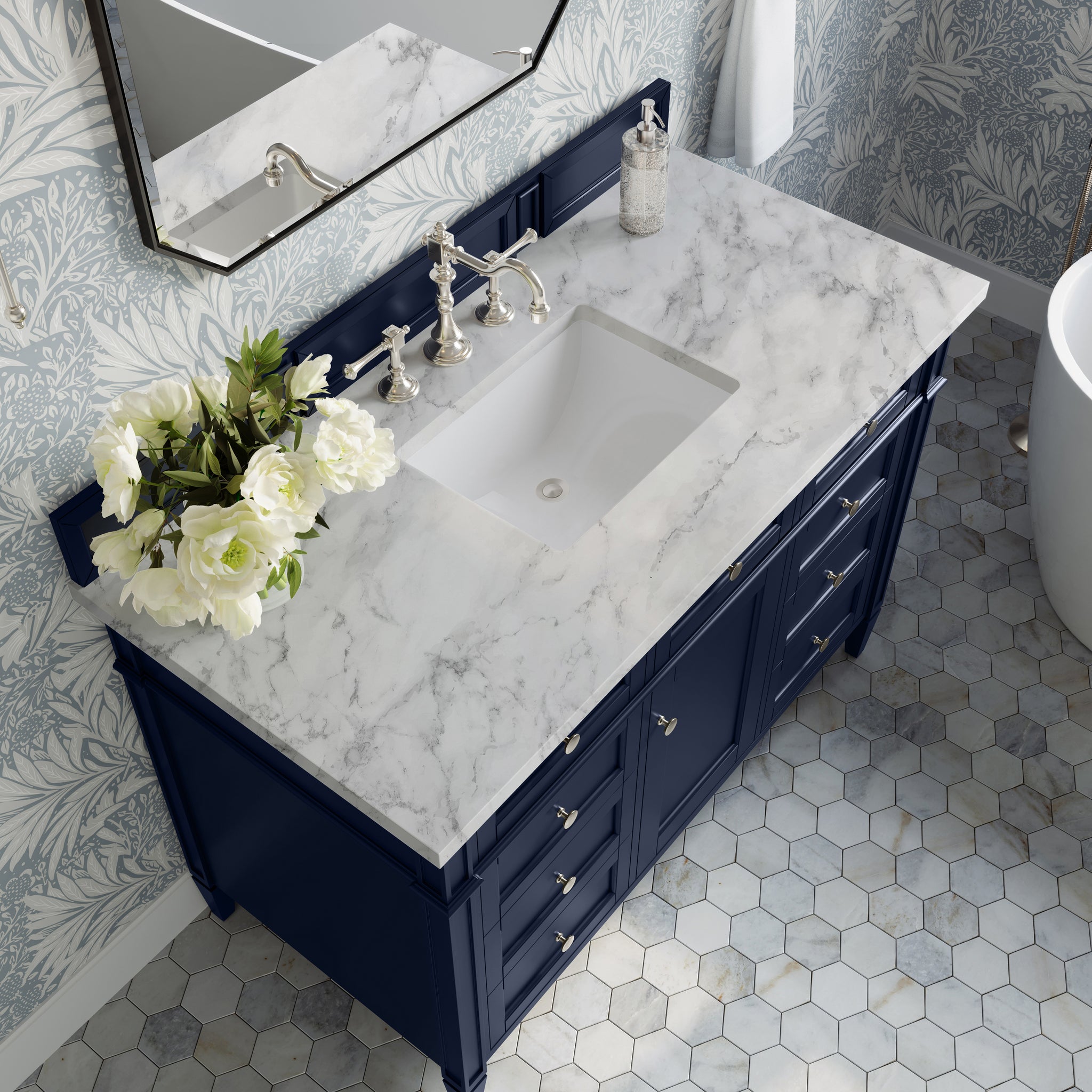 James Martin Brittany 48" Single Bathroom Vanity, Victory Blue, view 39