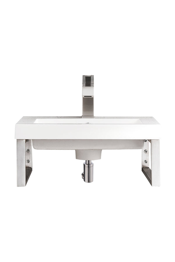 James Martin Boston 15.25" Floating Wall Bracket, Brushed Nickel