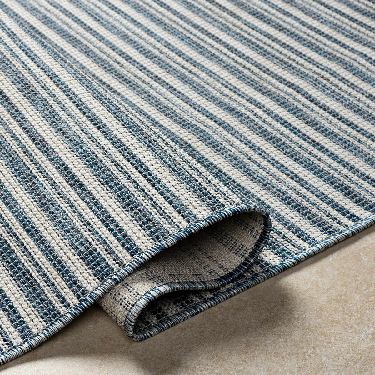 Greg Navy Outdoor Area Rug - Clearance, photo 7 of 9