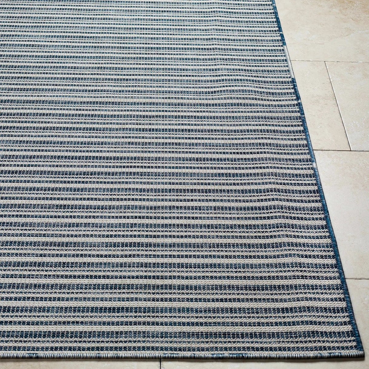 Greg Navy Outdoor Area Rug - Clearance, photo 6 of 9