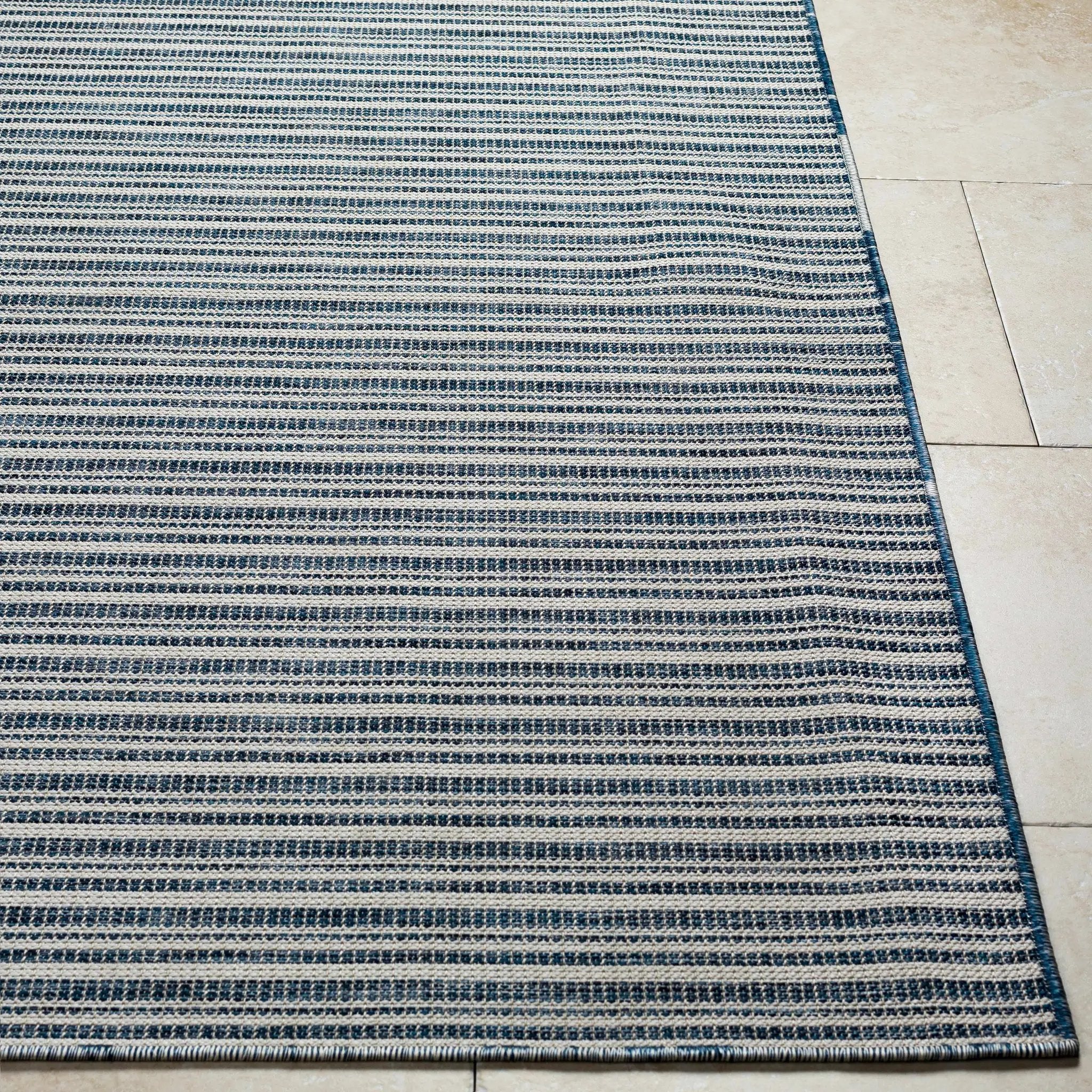 Greg Navy Outdoor Area Rug - Clearance by Boutique Rugs