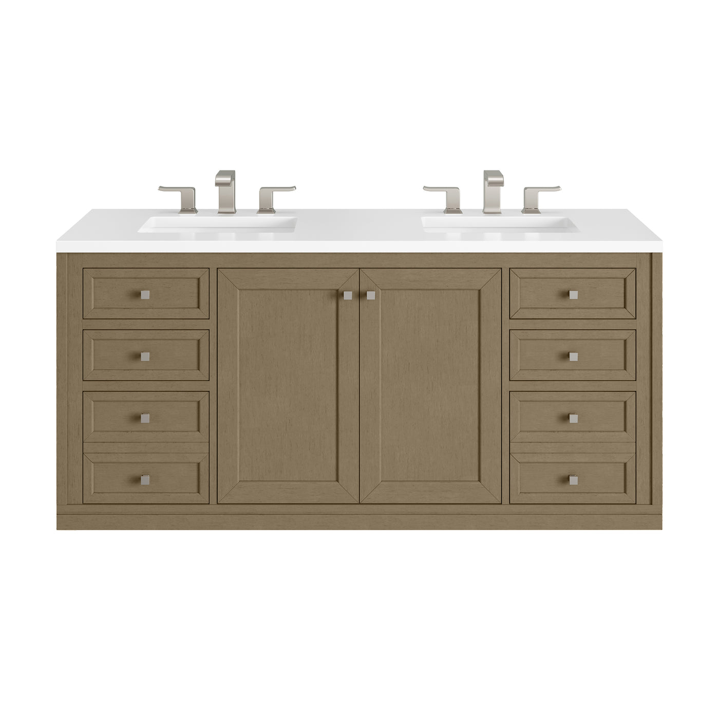 James Martin Chicago 60" Double Bathroom Vanity, Walnut Whisper, view 31