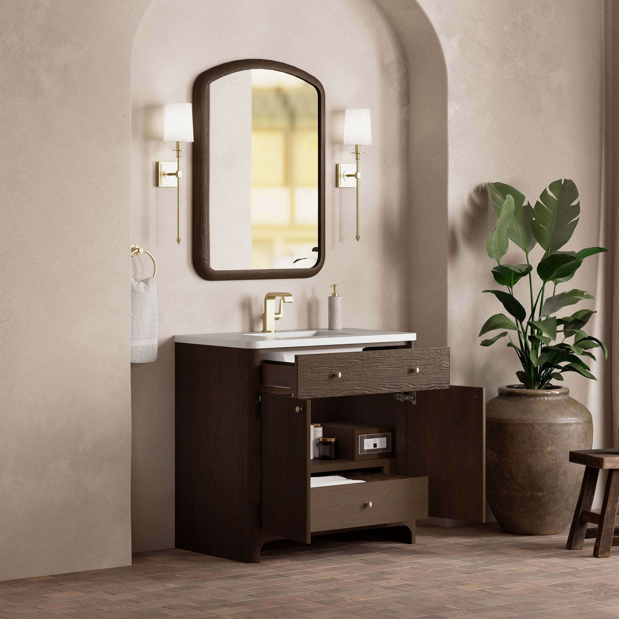James Martin Gracyn 36" Single Bathroom Vanity, Sable, view 21