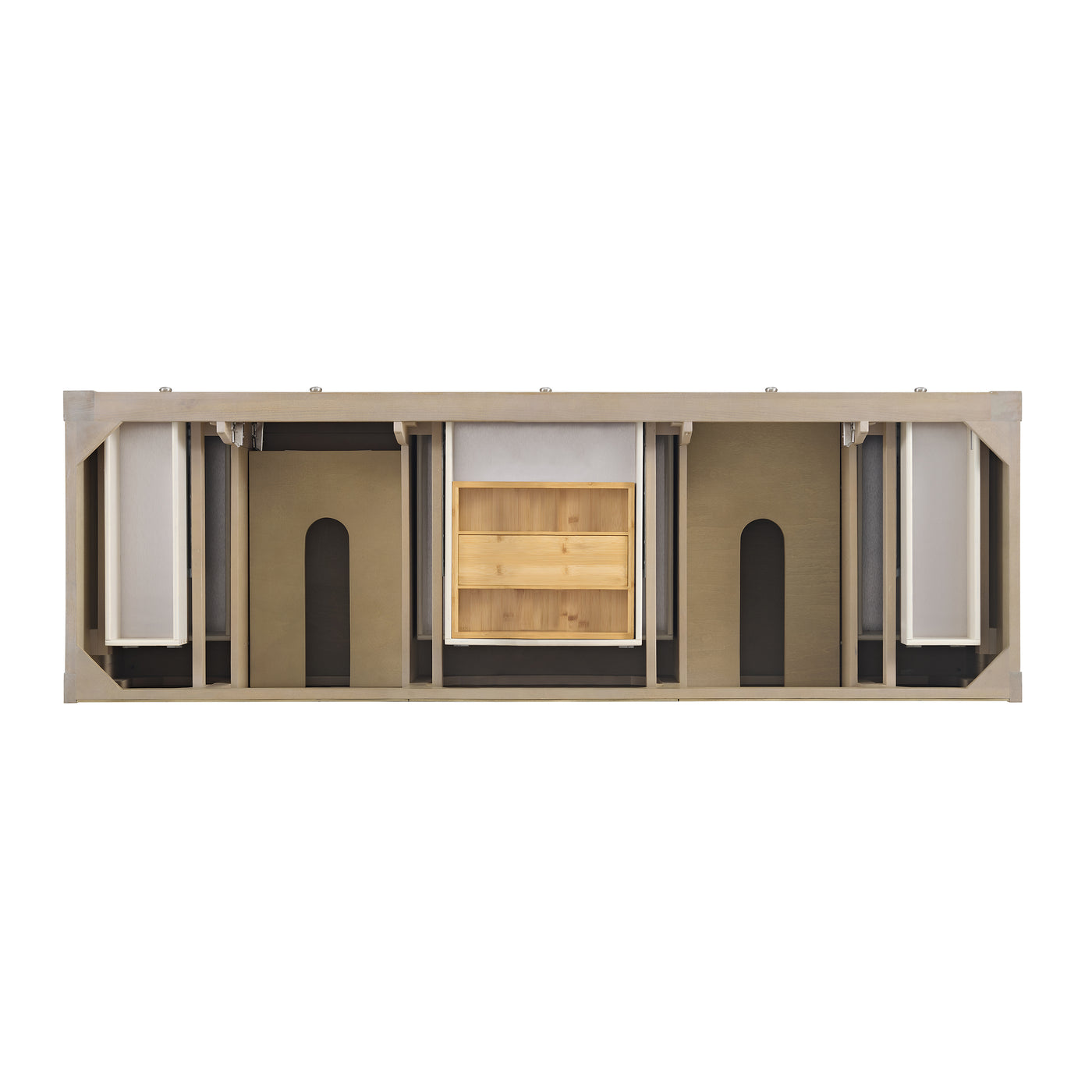 James Martin Breckenridge 72" Double Bathroom Vanity, Whitewashed Oak, view 20