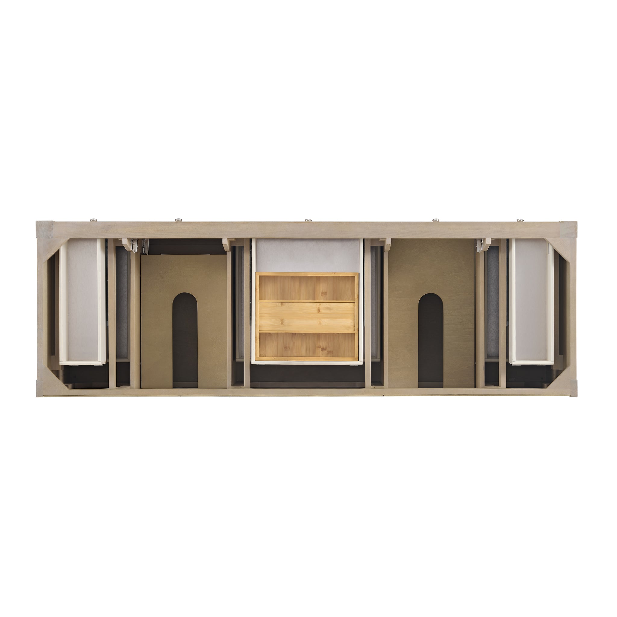 James Martin Breckenridge 72" Double Bathroom Vanity, Whitewashed Oak, view 20
