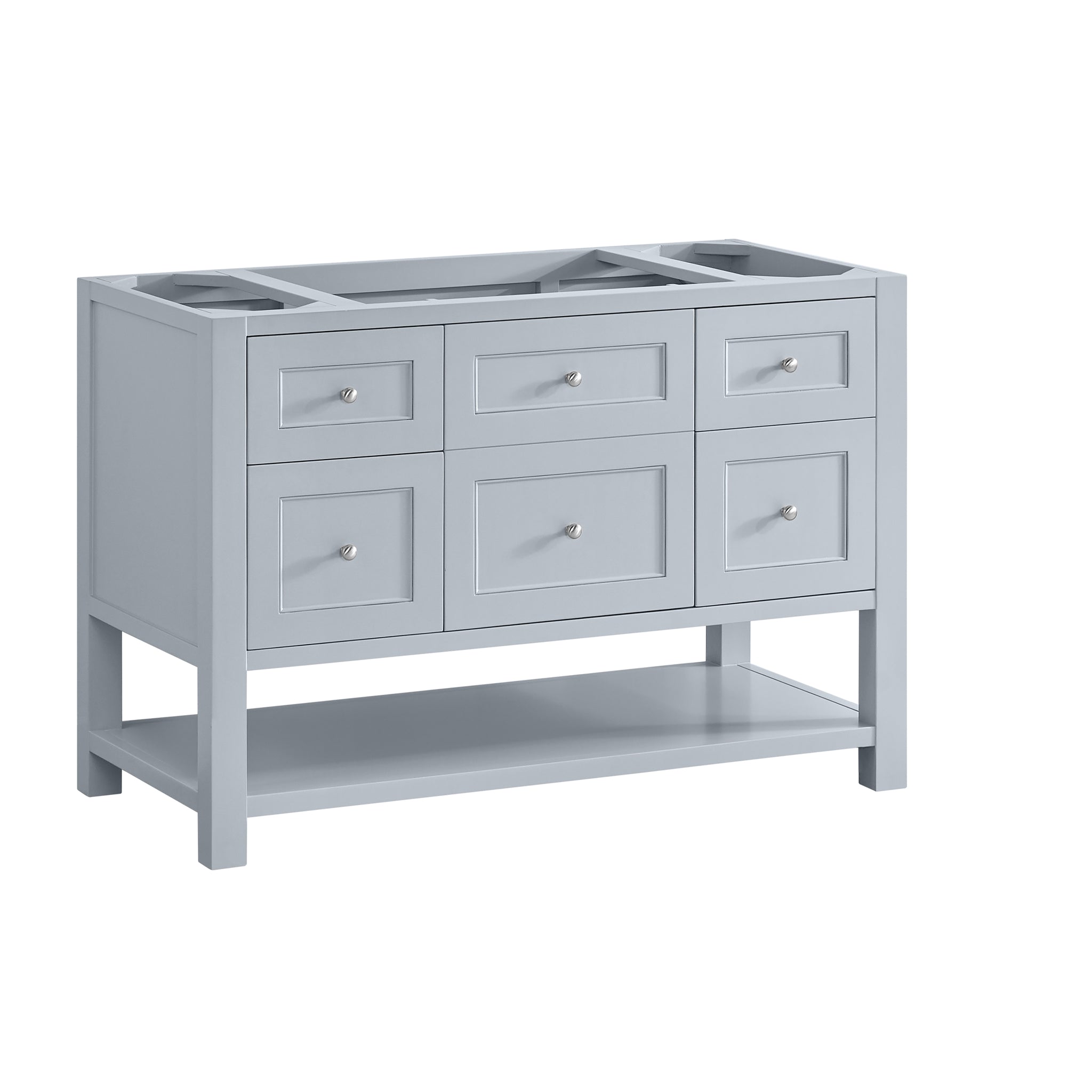 James Martin Breckenridge 48" Single Bathroom Vanity, Serenity Blue, cabinet without a countertop