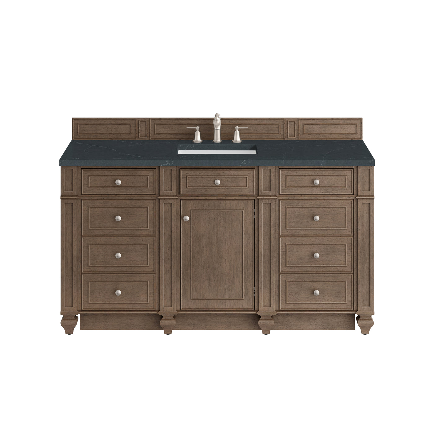 James Martin Bristol 60" Single Bathroom Vanity, Whitewashed Walnut, view 26