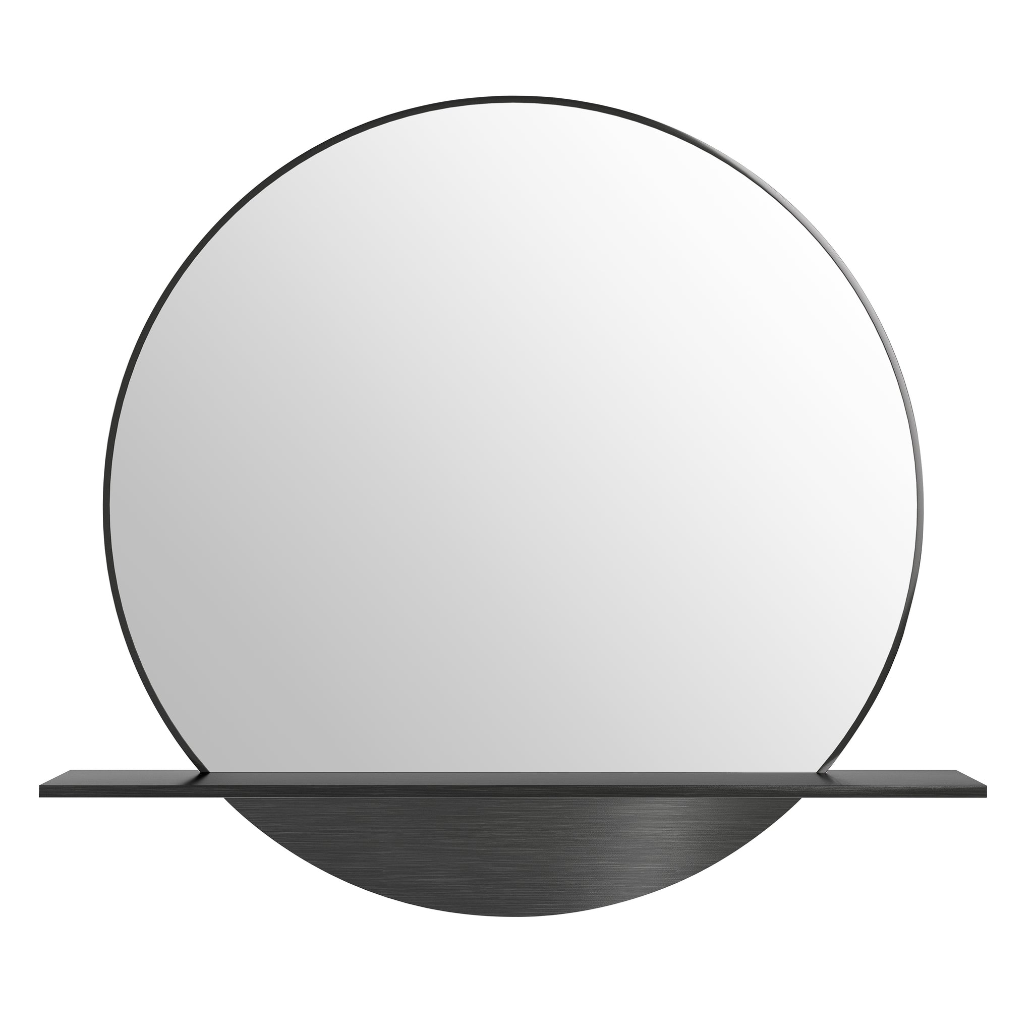 James Martin Platform 24" Mirror, Modern Iron