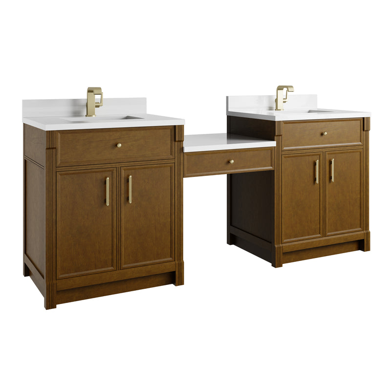 James Martin Bellshire 84" Single Bathroom Vanity, Honey Oak, view 7