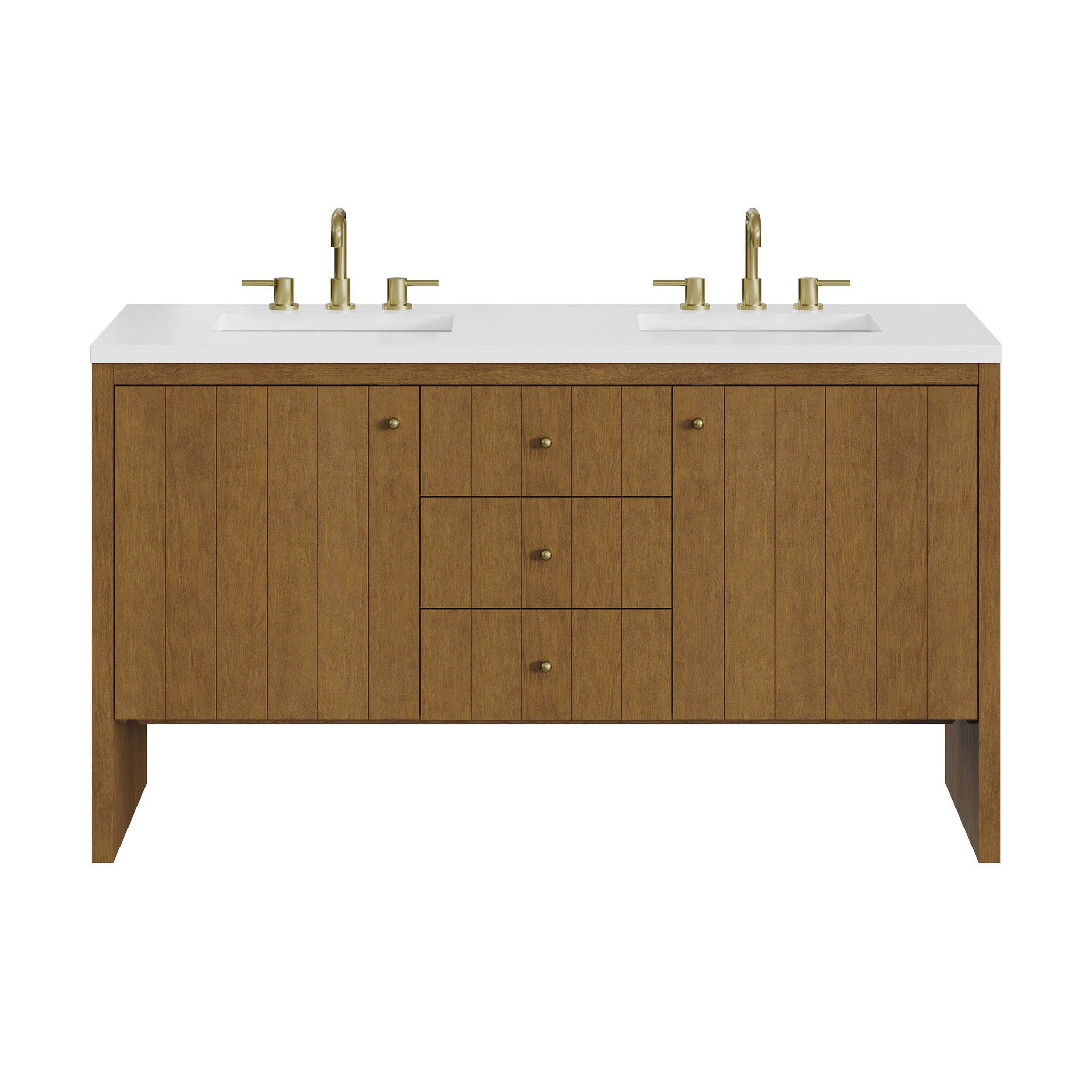 James Martin Hudson 60" Double Bathroom Vanity, Honey Oak, view 37