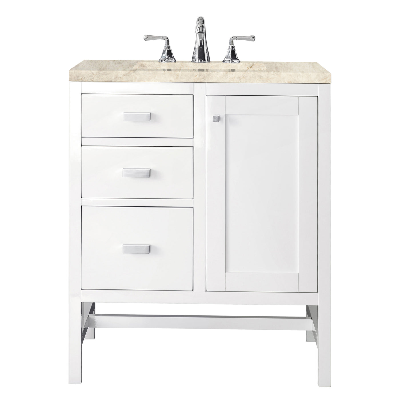 James Martin Addison 30" Single Bathroom Vanity, Glossy White, view 34