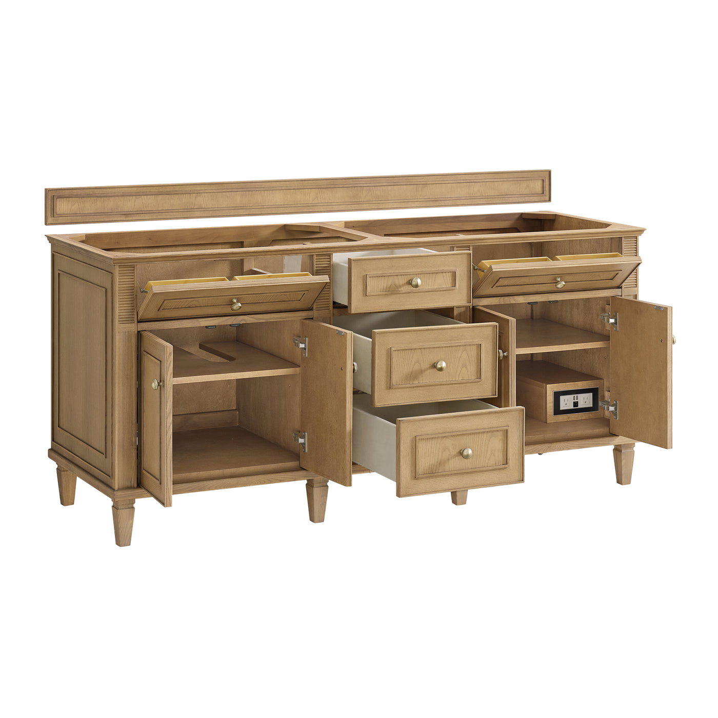 James Martin Lorelai 72" Double Bathroom Vanity, Light Natural Oak, view 16