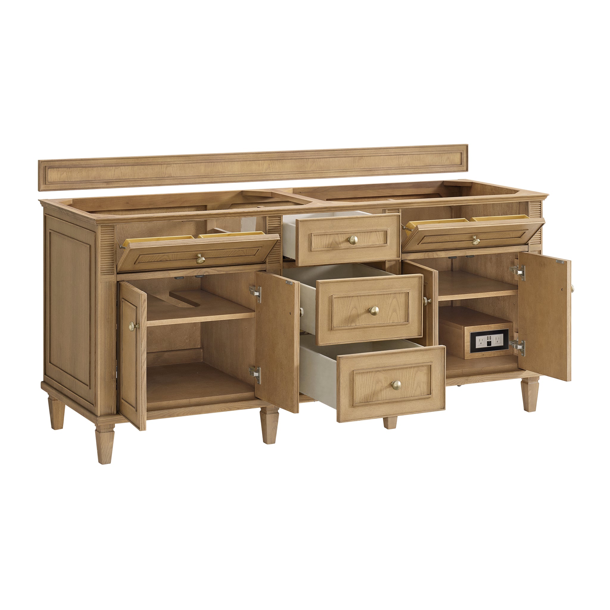 James Martin Lorelai 72" Double Bathroom Vanity, Light Natural Oak, view 16