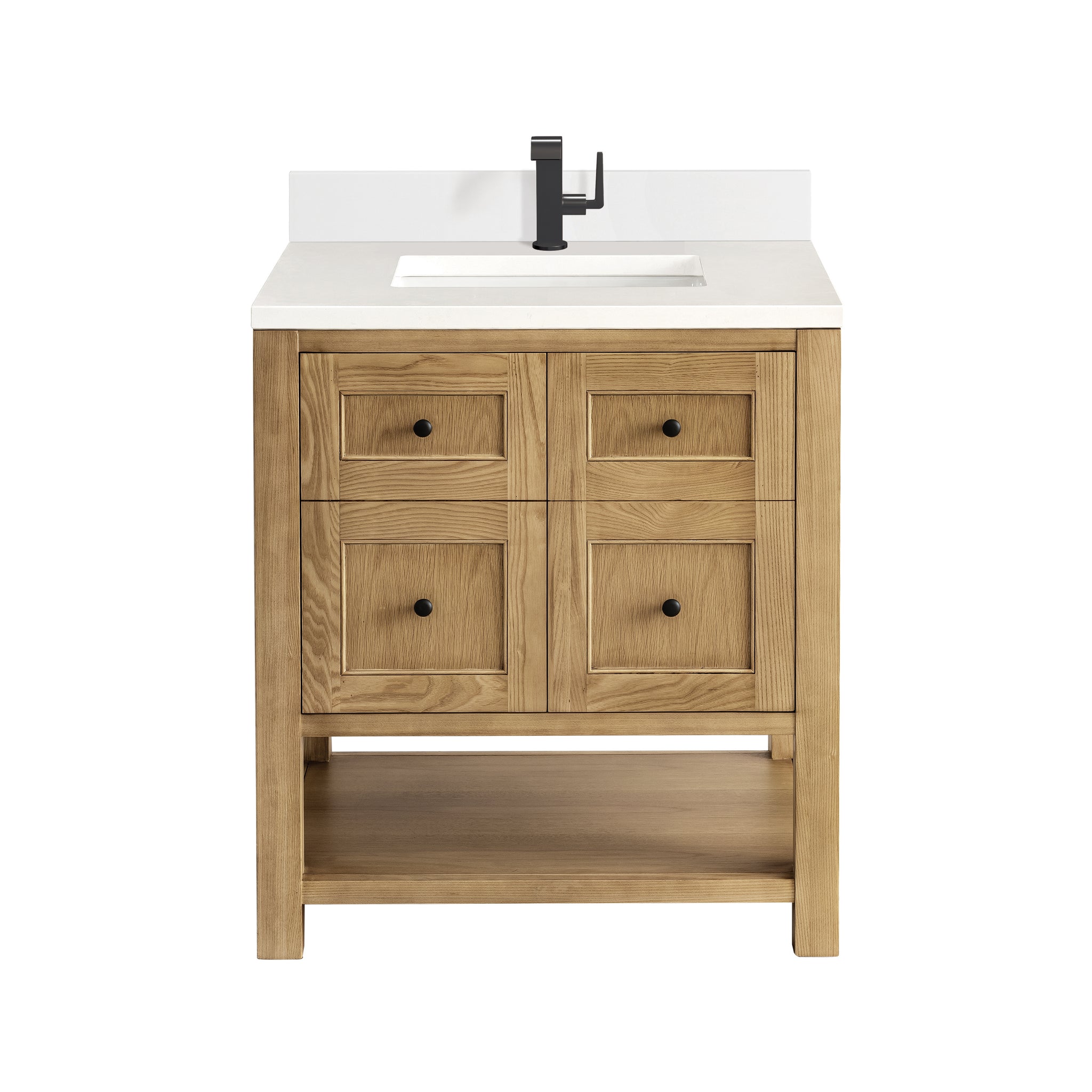 James Martin Breckenridge 30" Single Bathroom Vanity, Light Natural Oak, view 36