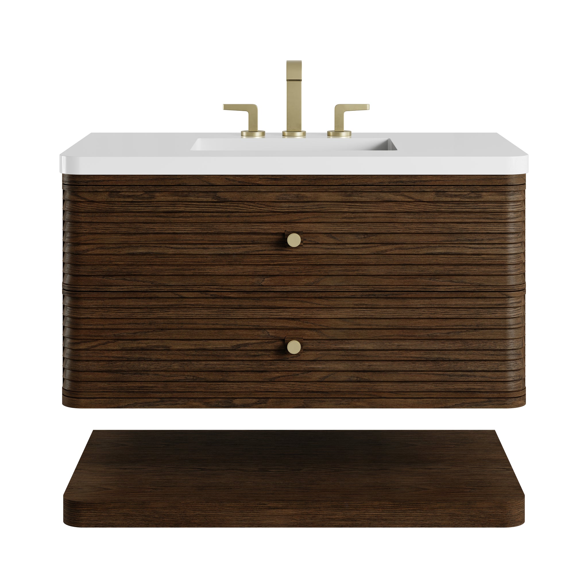 James Martin Allamari 36" Floating Single Bathroom Vanity, Sable, view 28