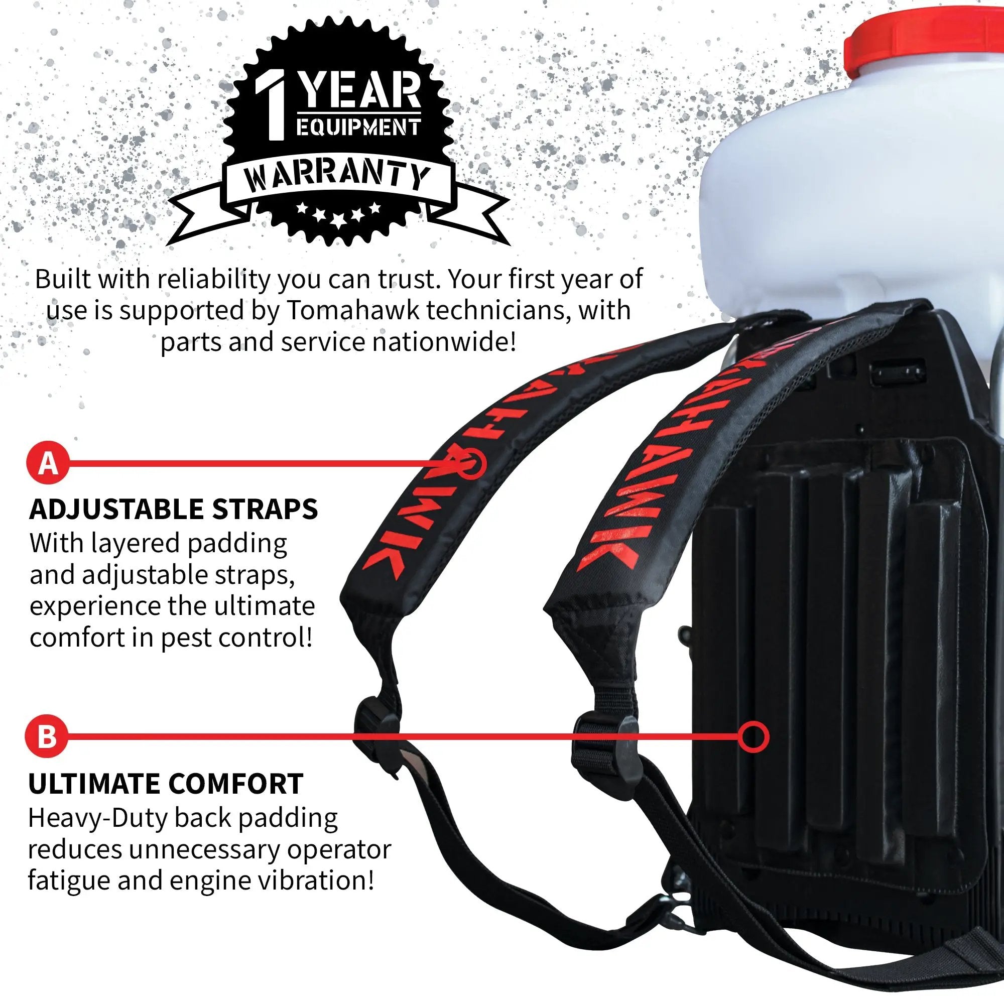 3.7 Gal Turbo Boosted Backpack Mosquito Fogger Leaf Blower for Pest Control by Tomahawk Power