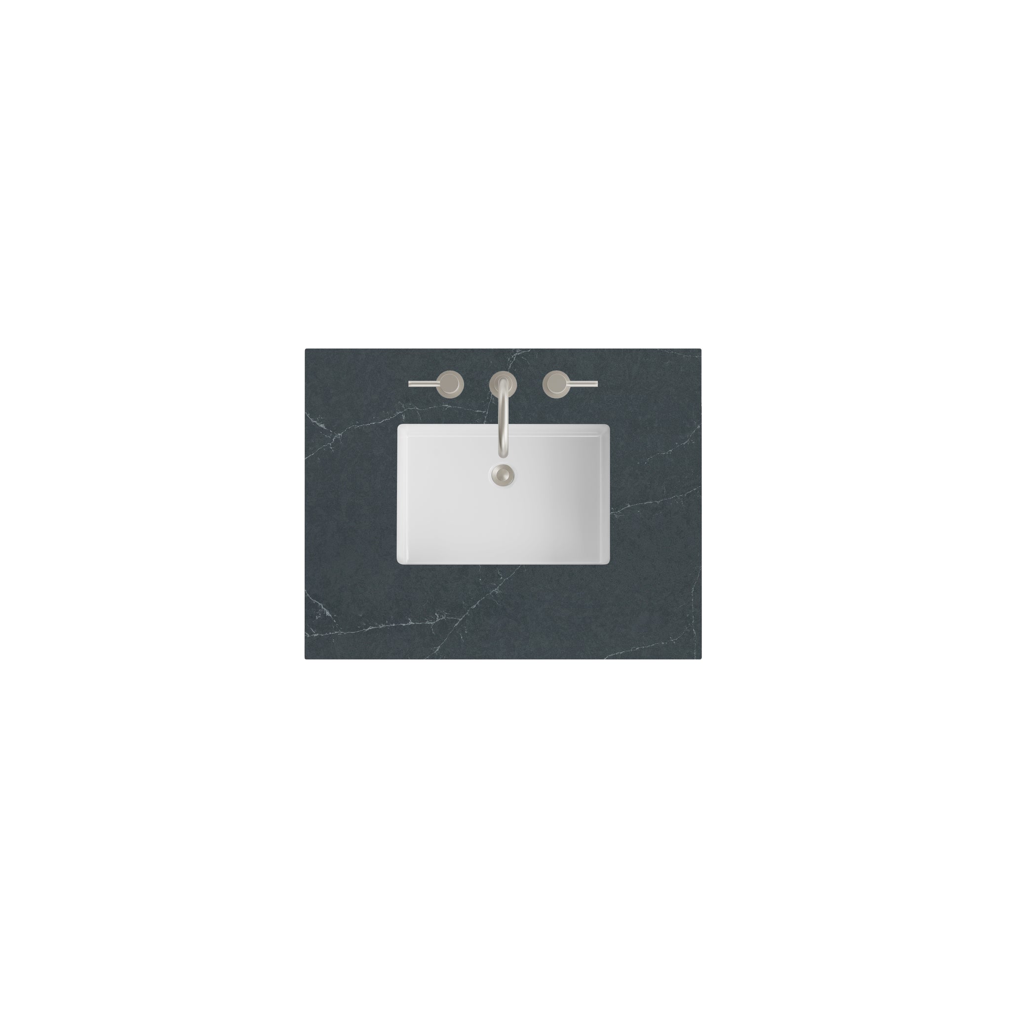 James Martin 30" Single Vanity Top with Charcoal Soapstone countertop