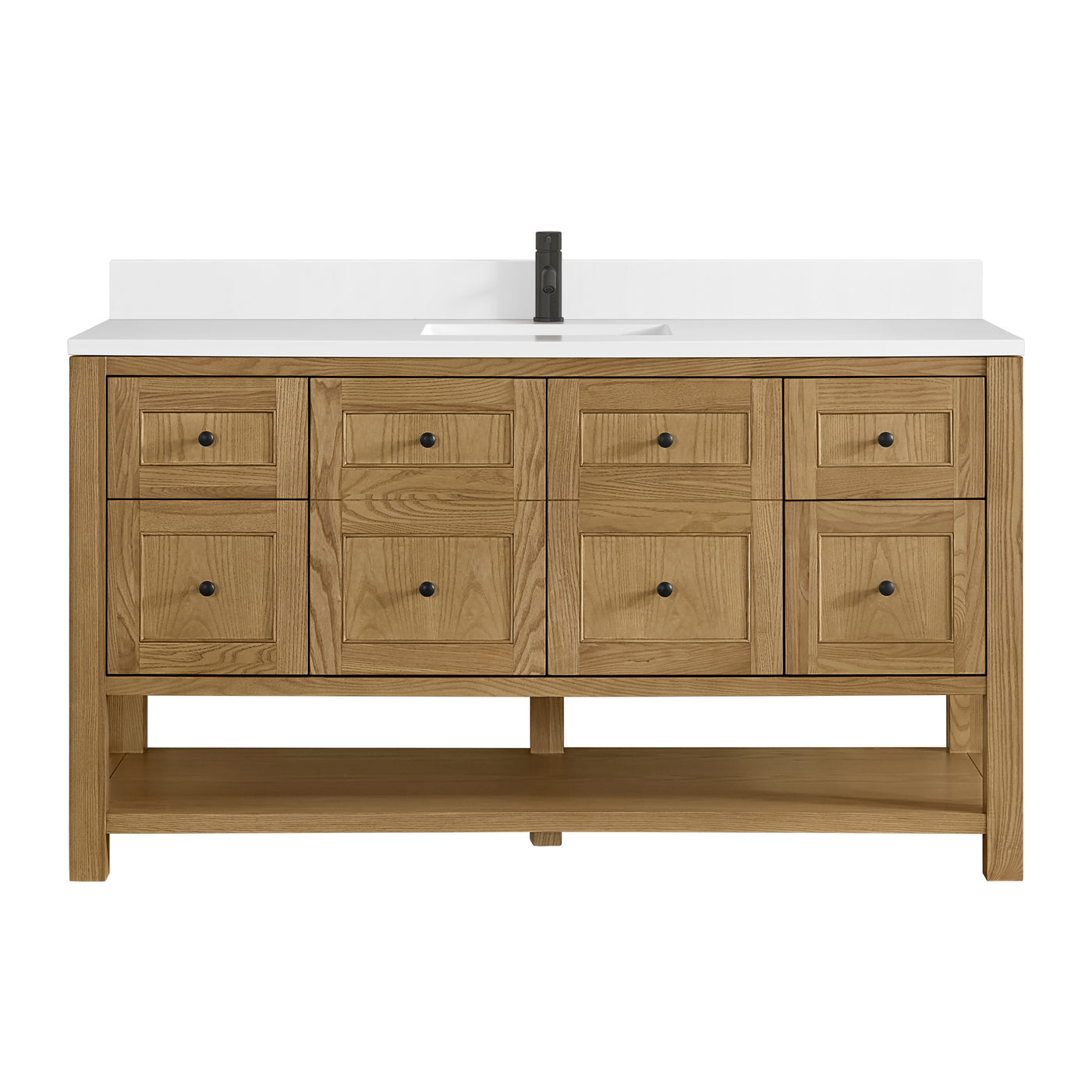 James Martin Breckenridge 60" Single Bathroom Vanity, Light Natural Oak, view 36