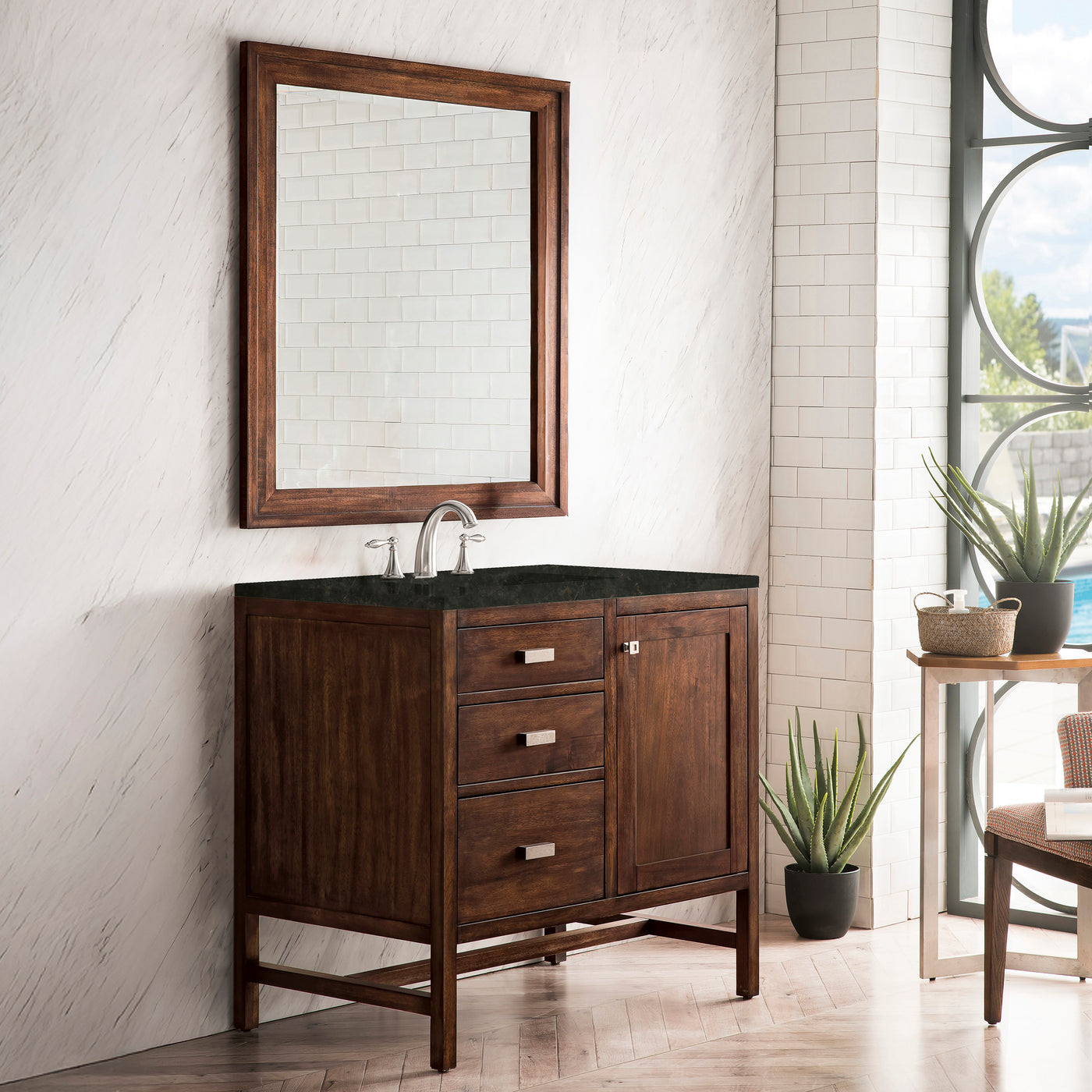 James Martin Addison 36" Single Bathroom Vanity, Mid-Century Acacia, view 30
