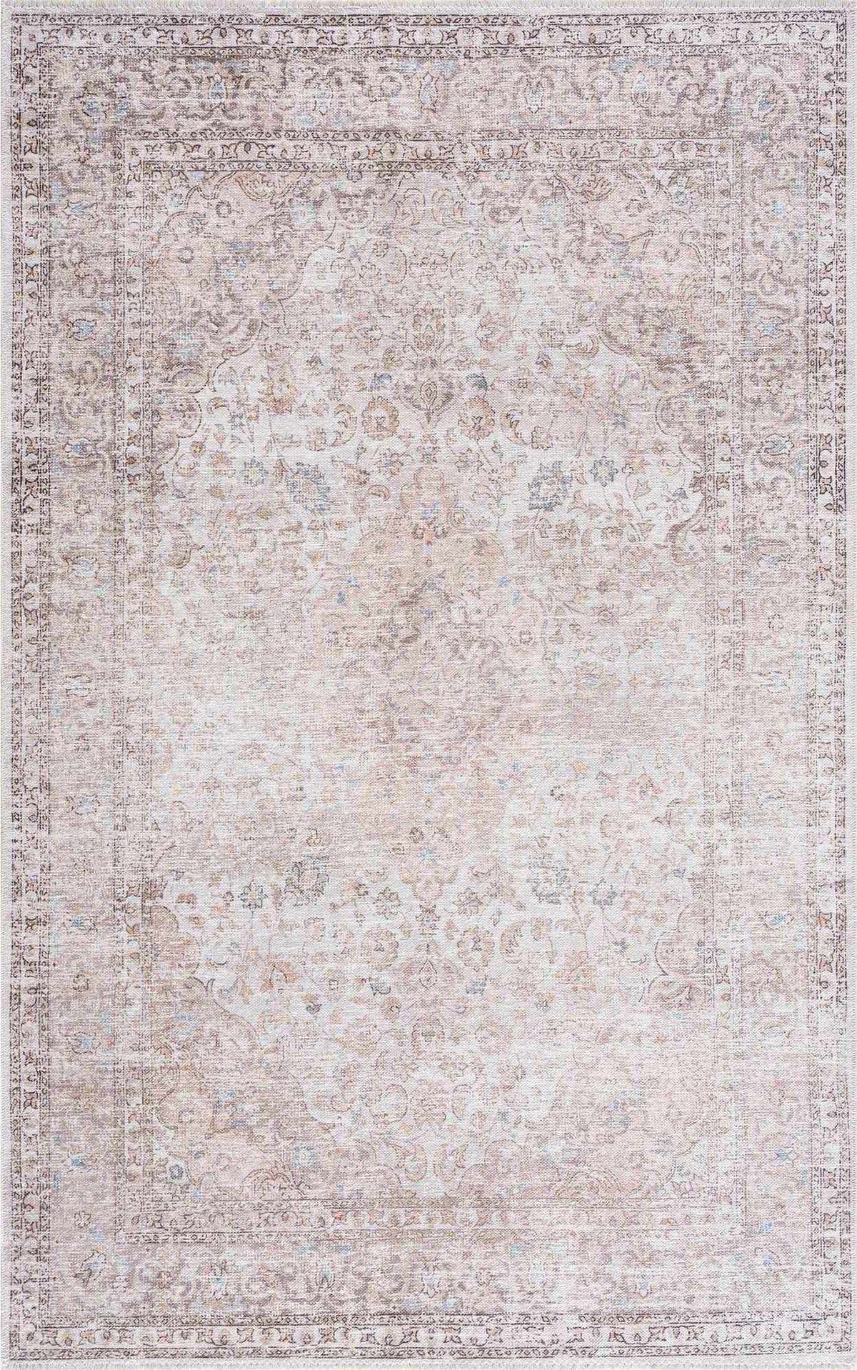 Cream Holi-2301 Washable Area Rug, photo 13 of 40