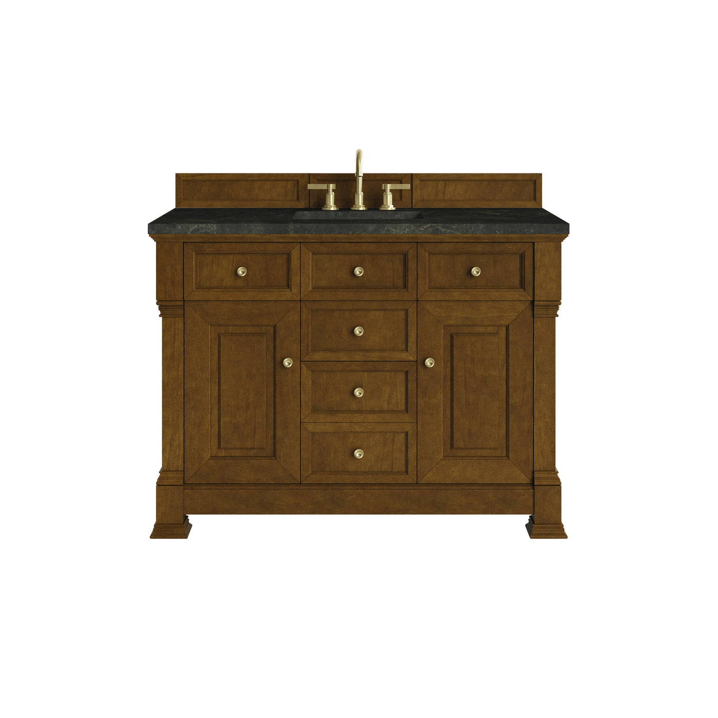 James Martin Brookfield 48" Single Bathroom Vanity, Honey Oak with Phantome countertop